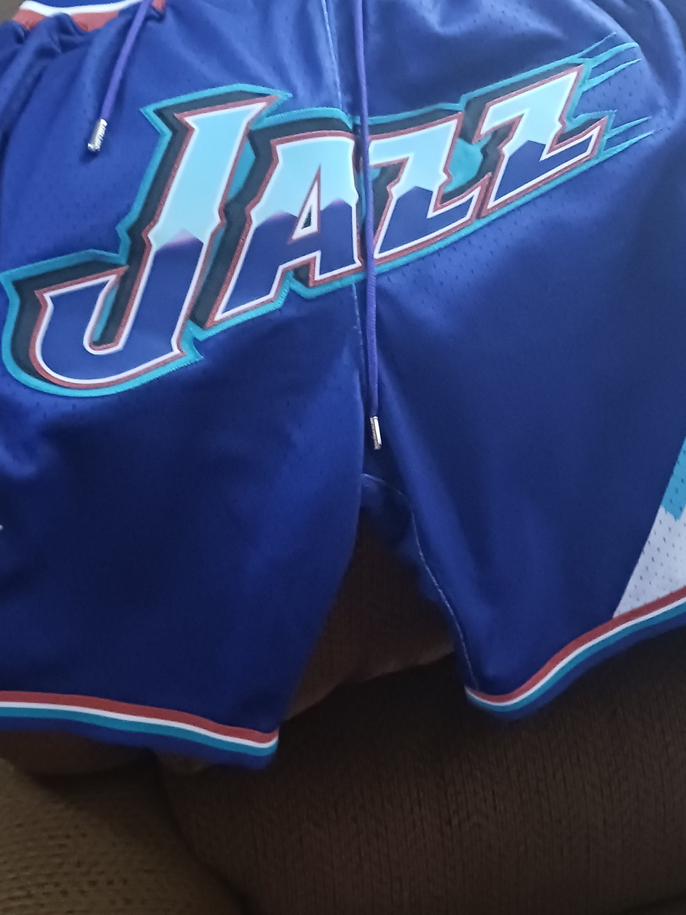 Utah Jazz X Just Don Mitchell & Ness NBA All Star Large 90s Basketball Shorts